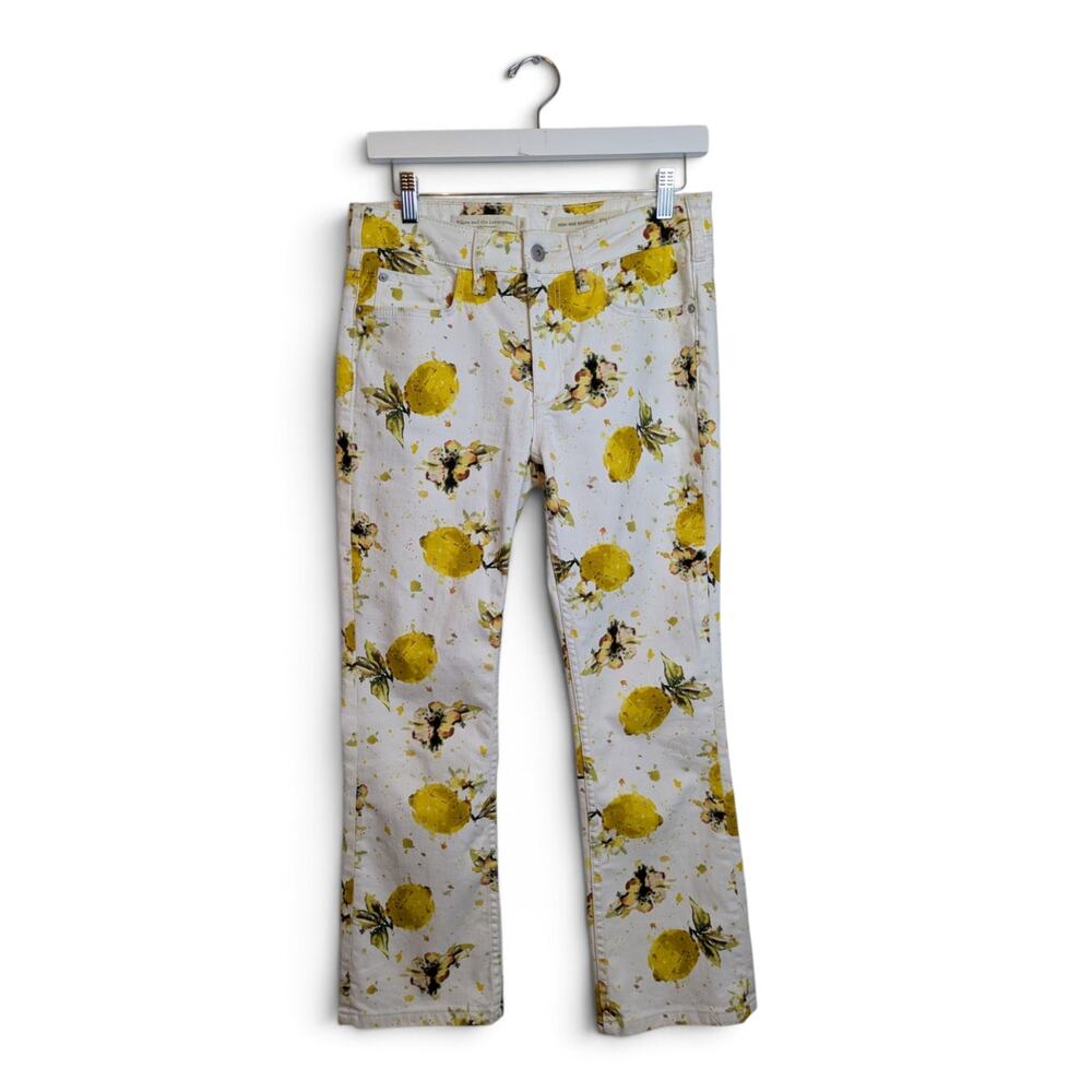 Pilcro and the Letterpress ANTHROPOLOGIE Lemon Grove High-Rise Cropped Jeans 27 - Picture 5 of 9